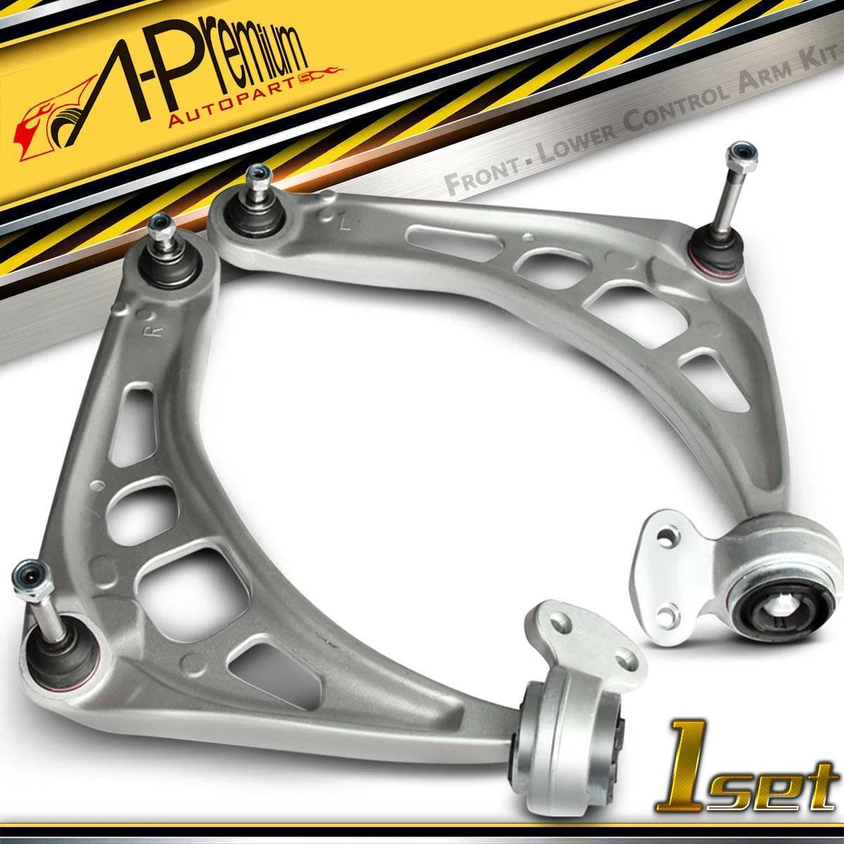 Set of 4 Front Lower Control Arms with Ball Joints for BMW E46 3 Series Z4