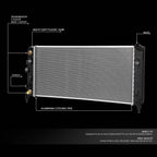 Cooling Radiator for Buick Allure/Chevy Impala (2005–2011) DPI 2827