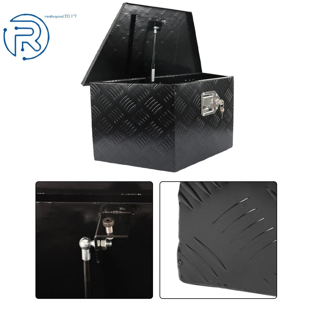 26 Inch Aluminum Trailer Tongue Box for Pickup Truck (26''×13.3"×12")