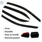 Set of 4 Black Window Vent Visors for Toyota Corolla (2009-2013)