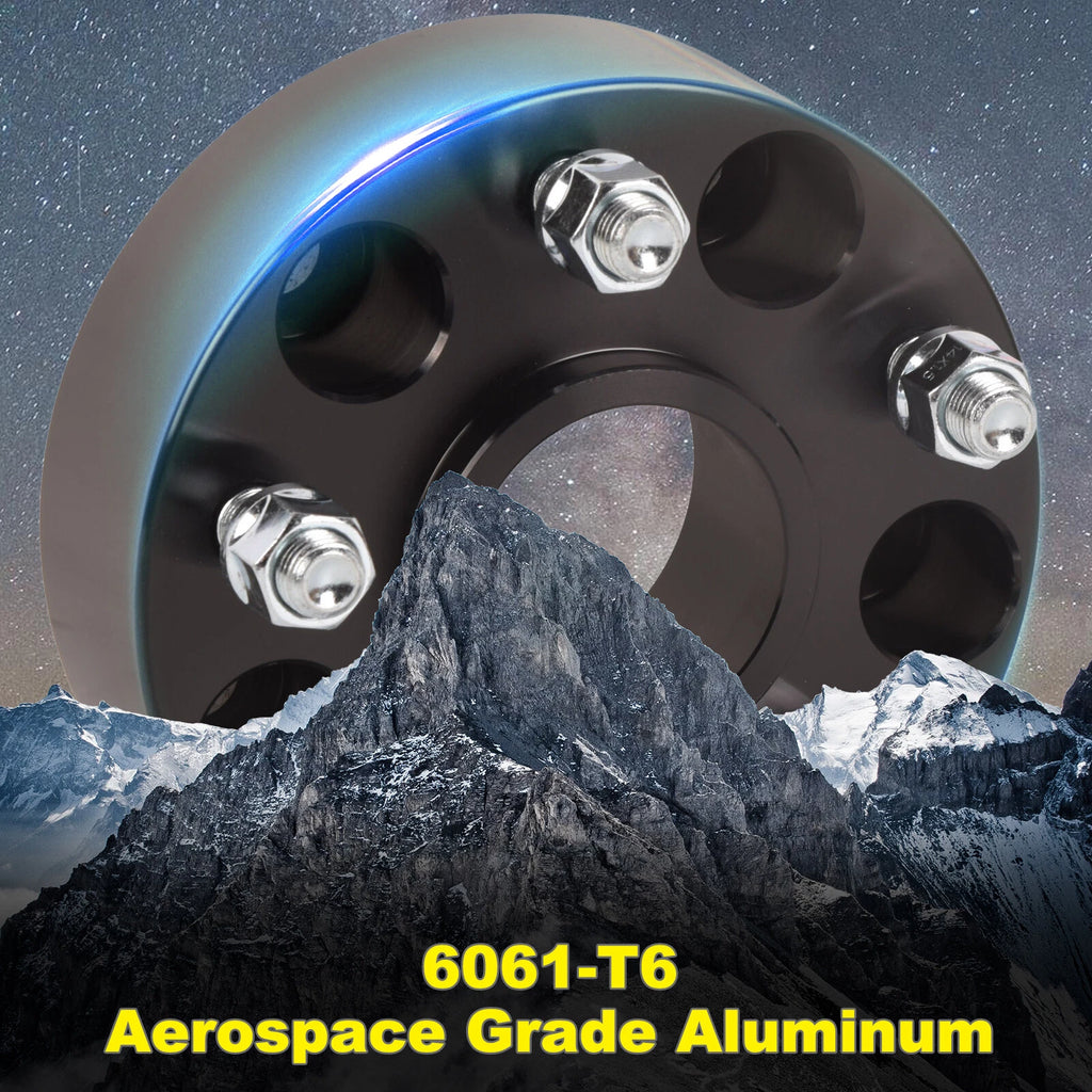 Set of 4 Wheel Adapter Spacers for Dodge Durango Jeep Wrangler (2" Thick)