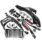Hard Saddle Bags w/ Latch Lids Hardware Kit for Harley Touring (2014–2023)