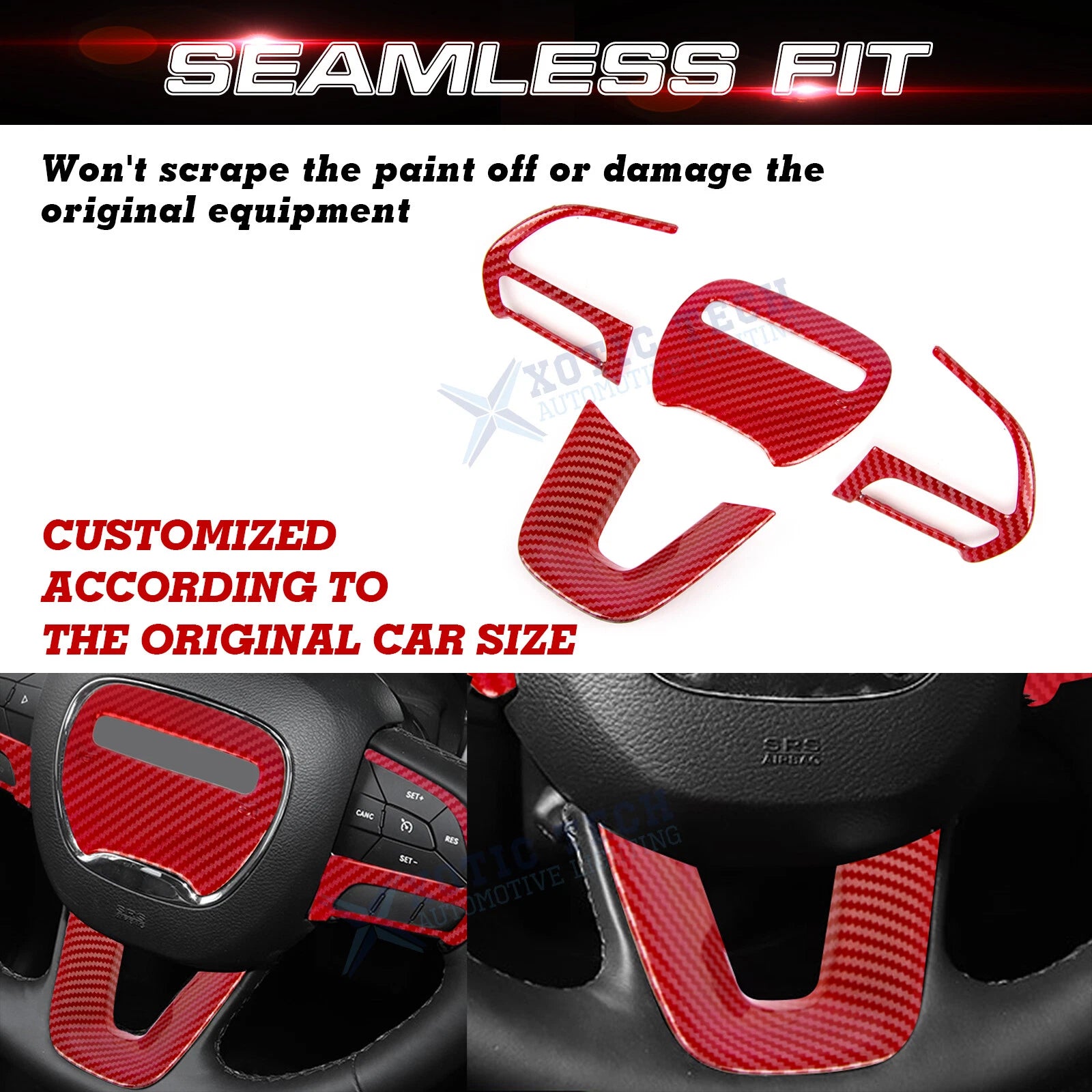 Carbon Fiber Driver Side Control Cover for Dodge Challenger Charger (2015-2024)