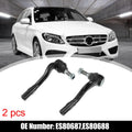2pcs Front Outer Tie Rod End ES80687 ES80688 for Mercedes-Benz C230 C240 C280 (2000–2007)