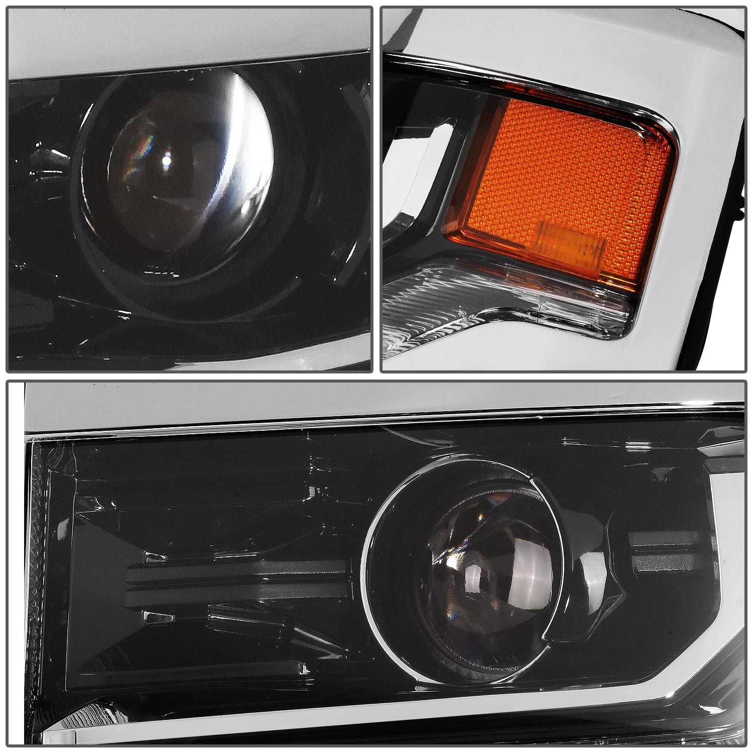 Left Side LED DRL Projector Headlight for Chevy Silverado GMC Sierra (2016–2019)