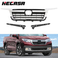 Front Upper Grille for Honda Ridgeline (2017–2020) Black & Chrome