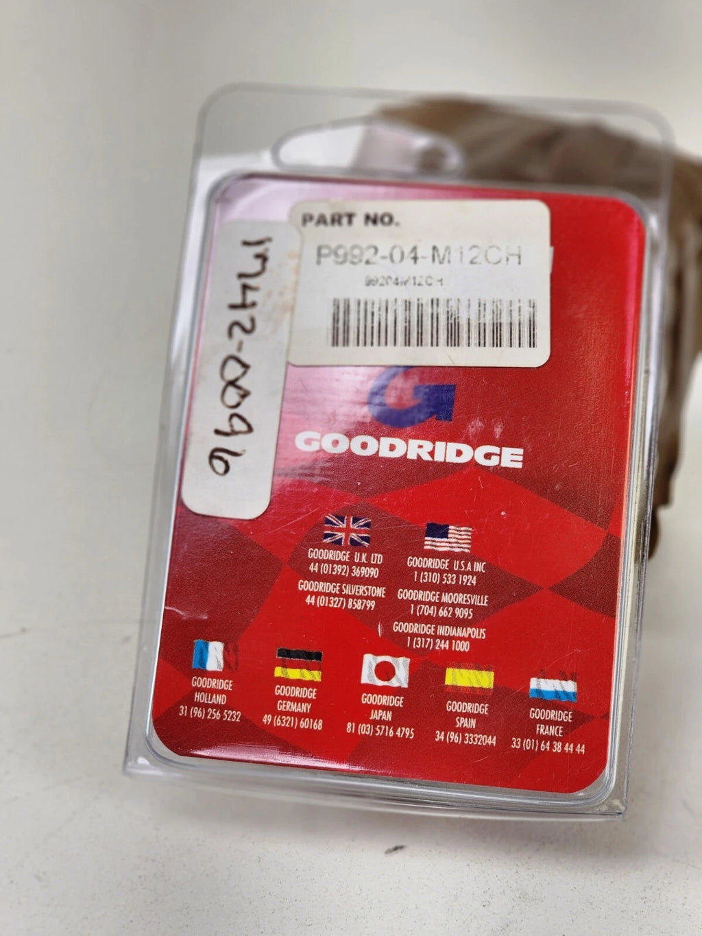Goodridge Banjo Bolt 12mm x 1.5mm Chrome P992-04-M12CH for Sportster (2004–2013)