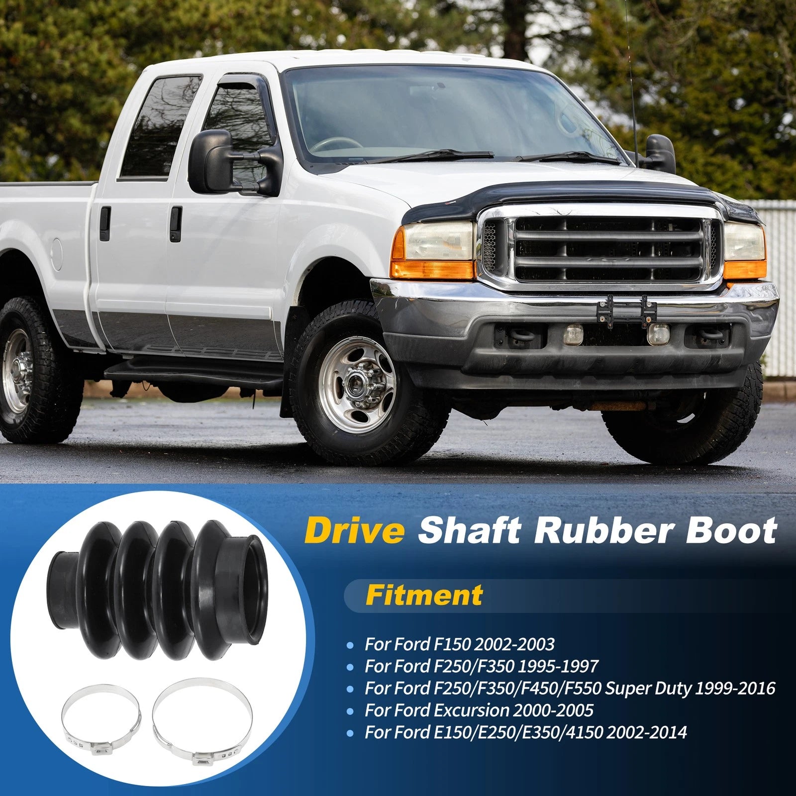 Rear Driveshaft Rubber Boot for Ford E-Series F-Series (1992–2010) F81Z-4421-CA
