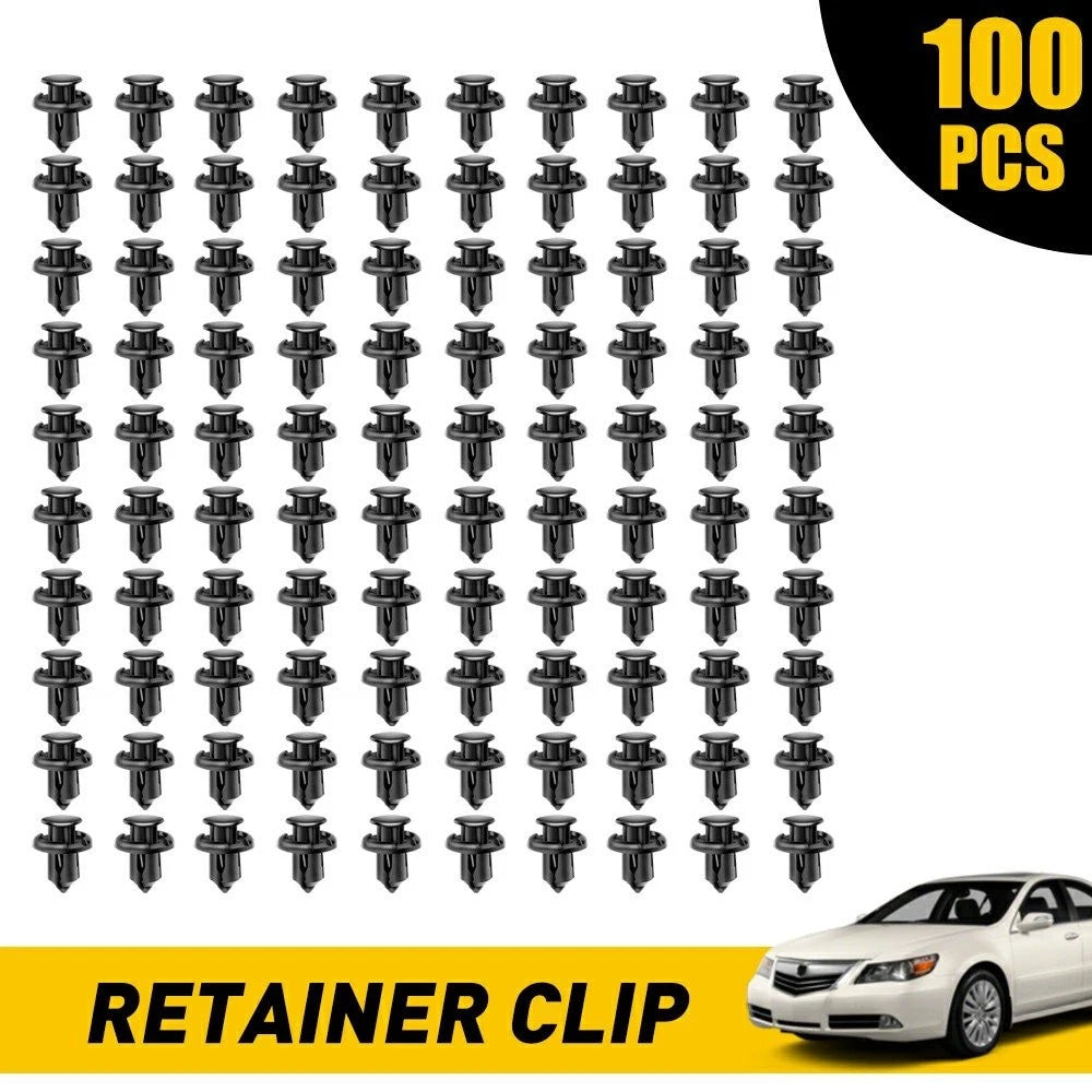 Set of 100 Bumper 10mm Clips for Honda 