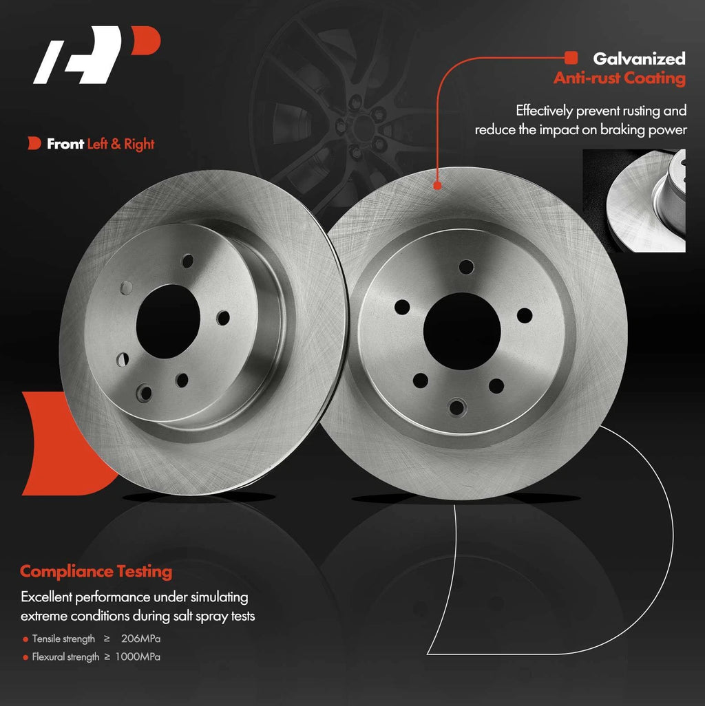Rear Disc Brake Rotors for Infiniti EX35 EX37 G25 G35 M35 M45 (2008–2013)