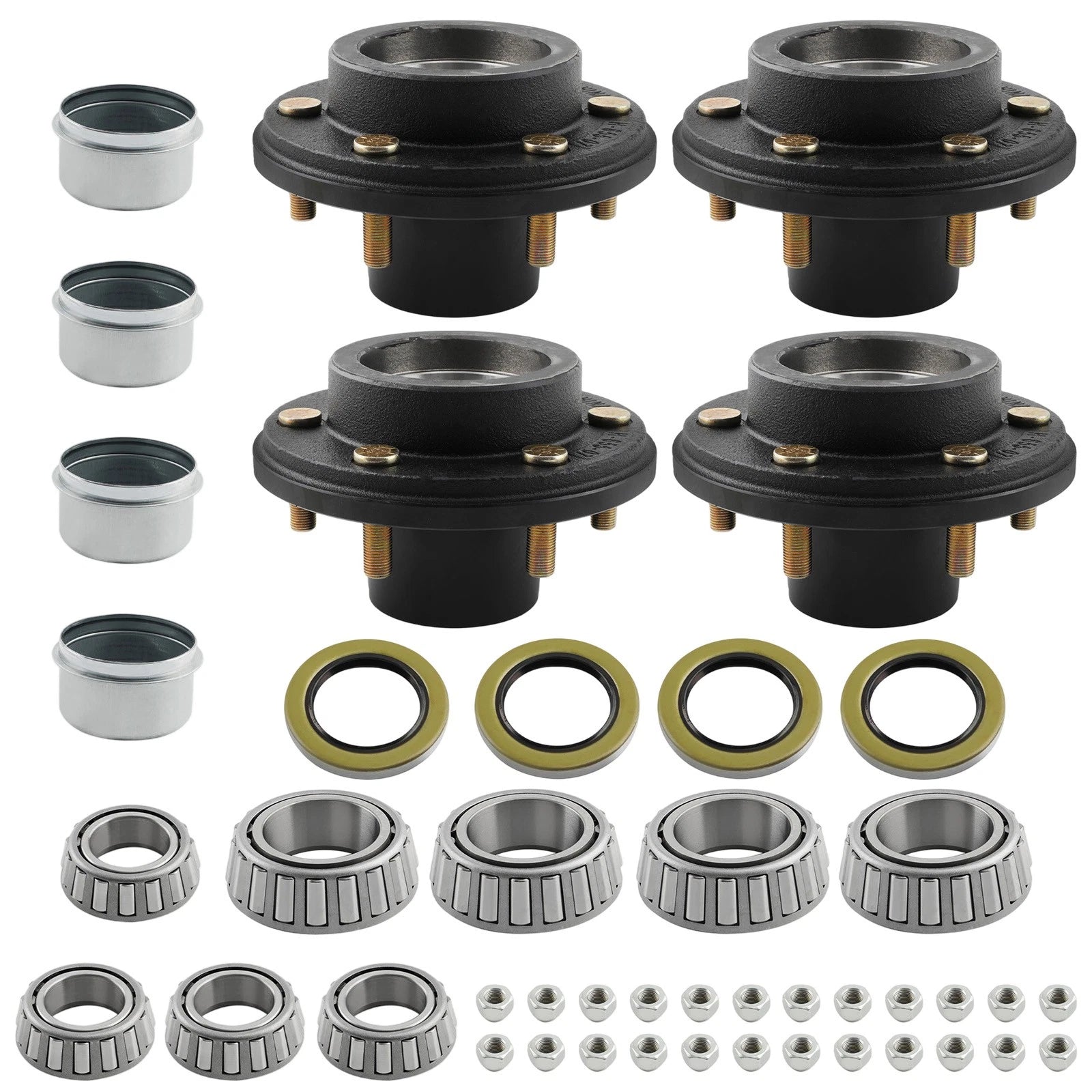 Hub Kit for Mobile Home Trailer 6000# Axle 6 Lug 6x5.5