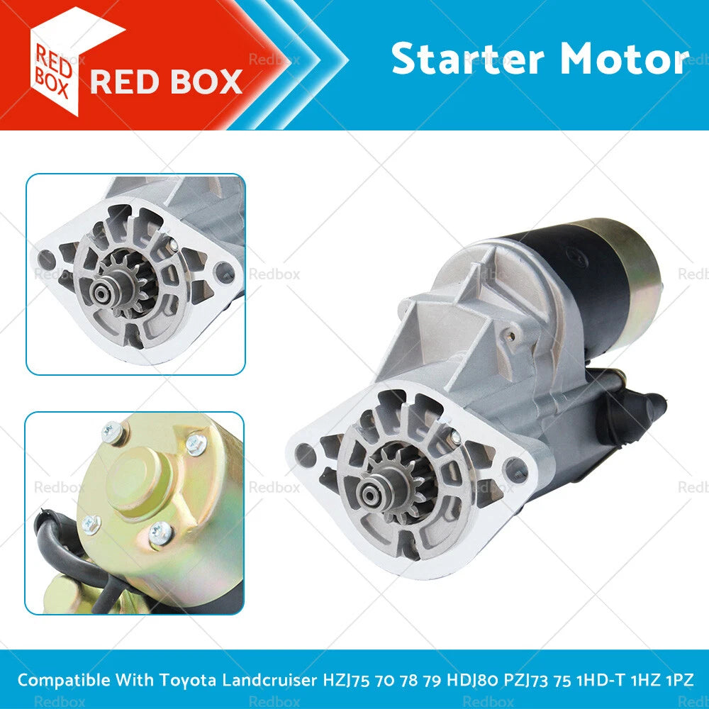 Starter Motor for Toyota Landcruiser 4.2L Diesel 1HZ 1HD-FT 1HD-FE 1HDT