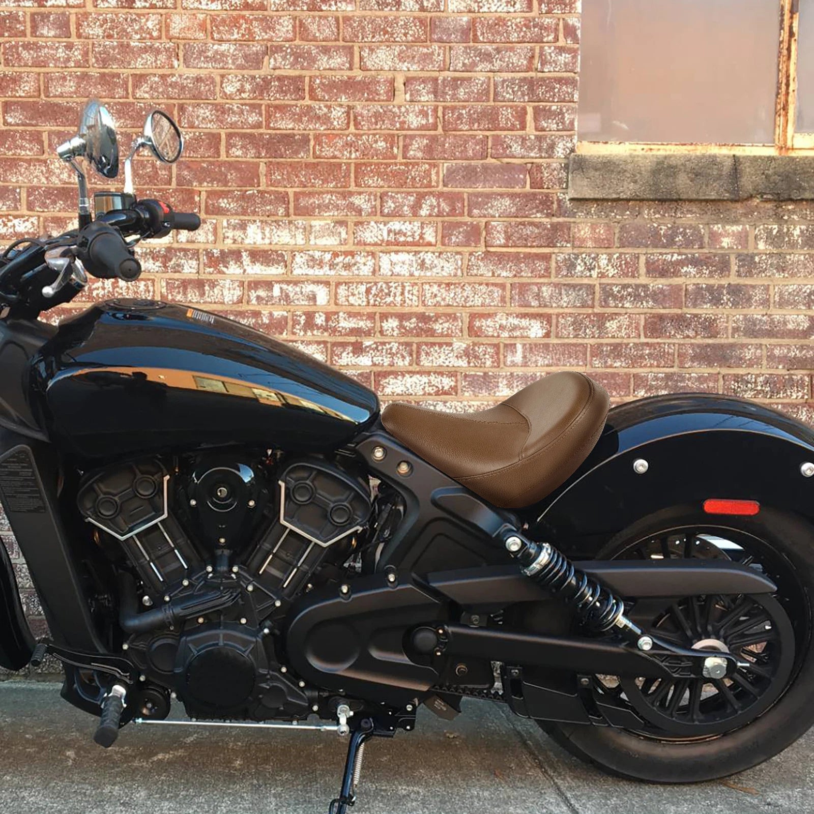Front Rider Driver Seat for Indian Scout Sixty (2016–2023) ABS Desert Tan