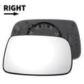 Right Side White Mirror Glass for Toyota Yaris (1999–2003)