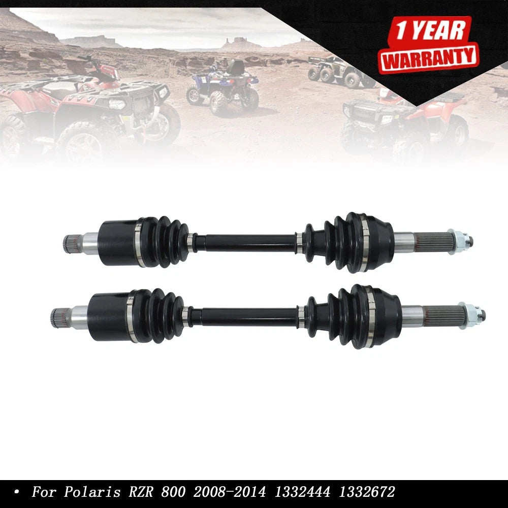 2X Rear CV Axles for Polaris RZR 800 (2008â2014)