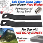 2X Skid Steer Brush Cutter Blades for AGT-RC72/EXRC54 (Steel)
