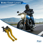 Adjustable Short Brake Clutch Levers for Honda CBF600/SA (2010–2013) - Gold Tone