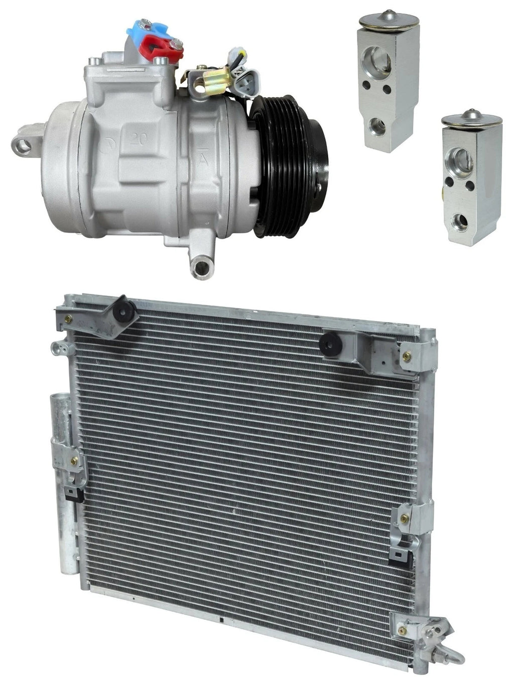 AC Compressor Kit With Condenser Replacement for Lexus LX470 (2006–2007)