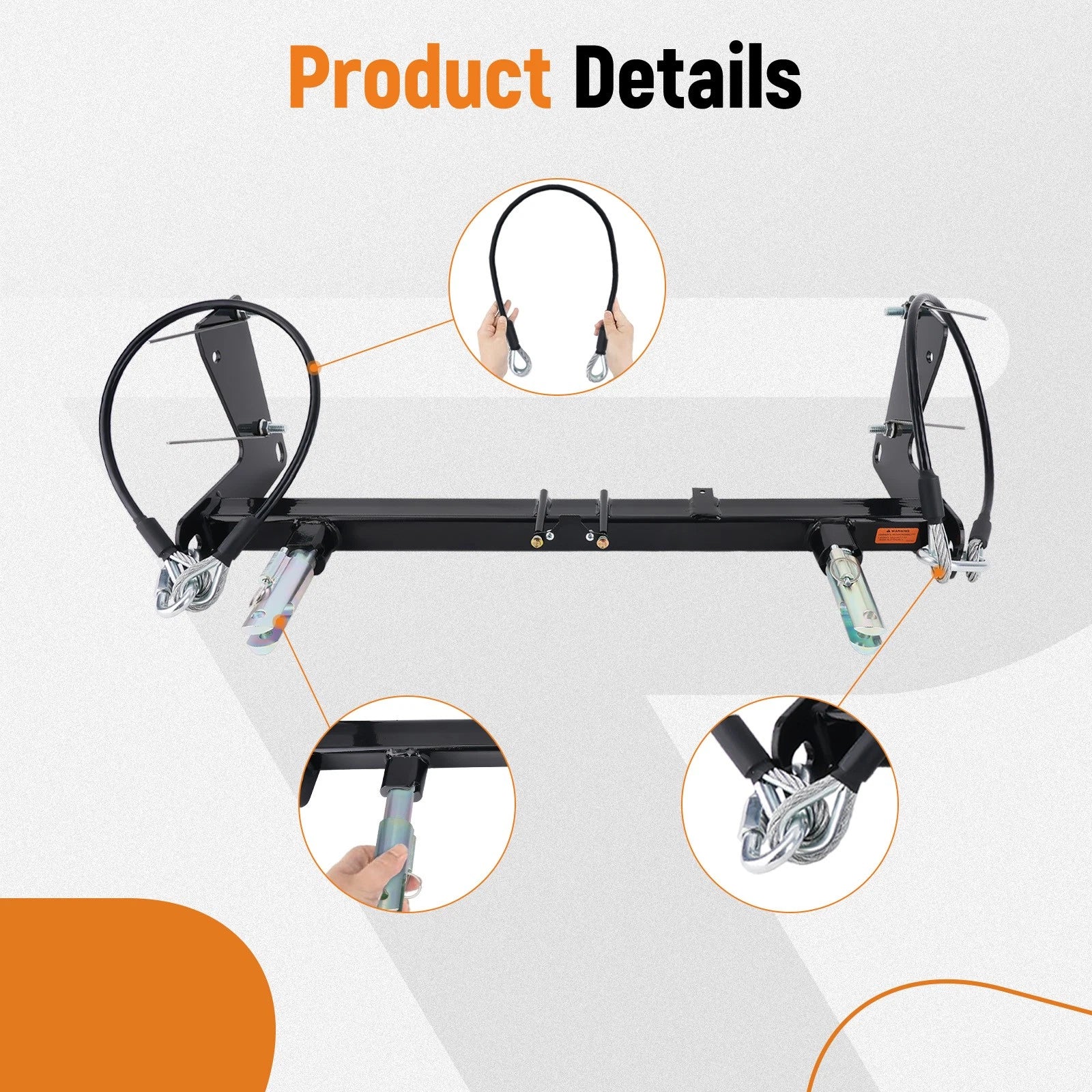 Tow Bar Base Plate for Jeep Wrangler JLU JL (2018-2024)