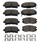 8pcs Ceramic Brake Pads Kit for Buick Allure (2010), LaCrosse (2010–2016)