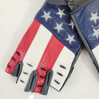 Patriot Fingerless Leather Reflective Gloves for Harley-Davidson (2019)