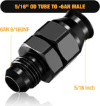 6AN Male to 5/16" Hardline Fitting for Vehicle Fuel System Parts