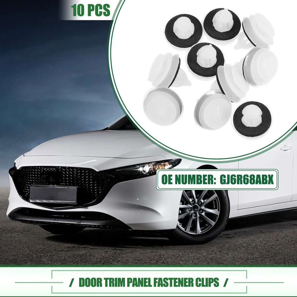 10 Pcs Door Trim Panel Clips for Mazda 3 (2004–2009) No.GJ6R68ABX