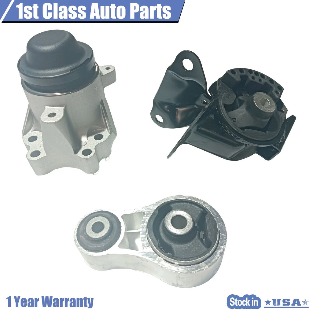 Set of 3 Engine Motor & Torque Strut Mounts for Mazda CX-9 (2010-2012)