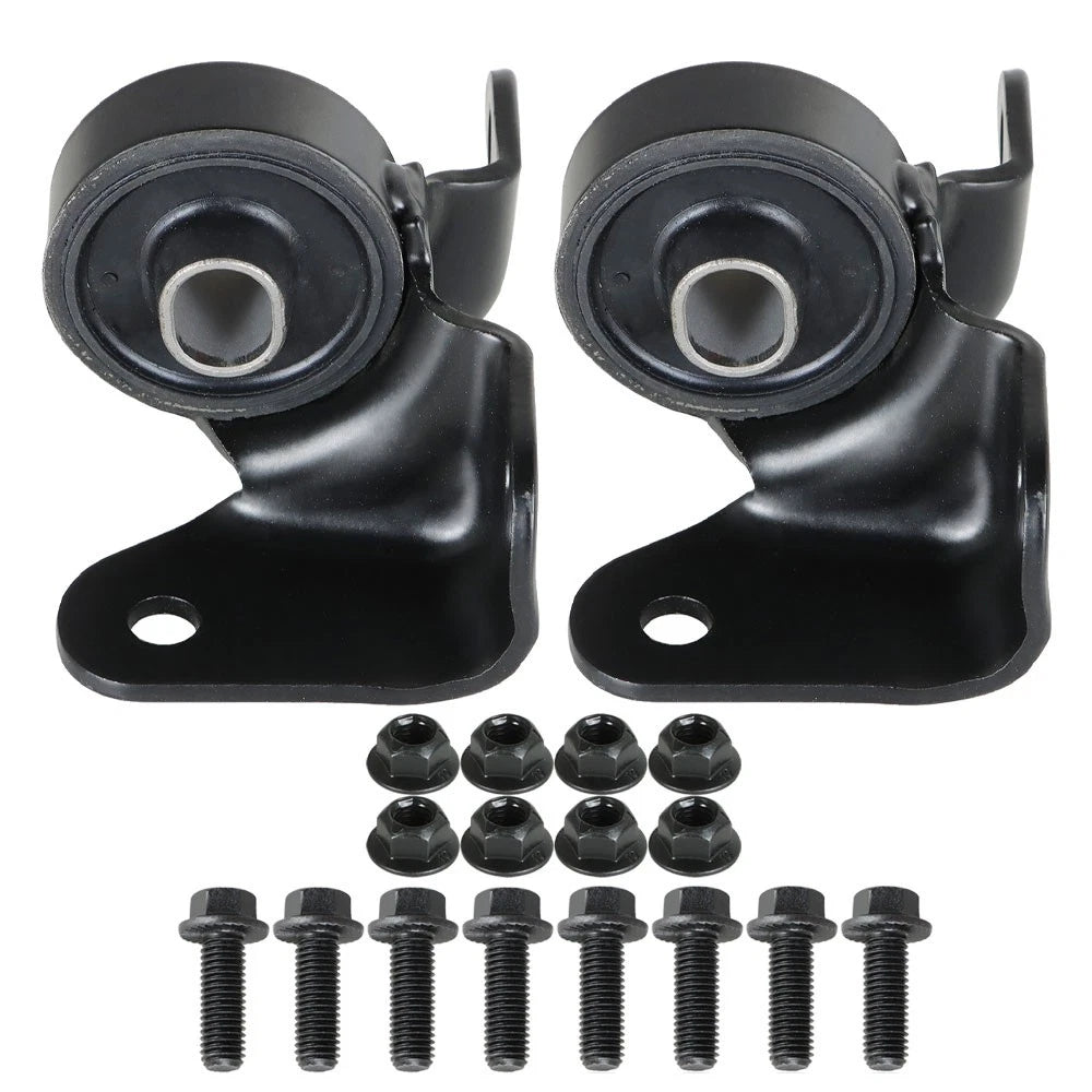 Set of 2 Front Steel Torsion Bar Crossmember Mounts for Chevy Silverado GMC (1999–2007)
