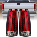 LED Tail Lights Pair for 1988-1998 Chevy K1500 GMC C1500