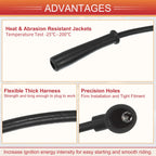 5pcs Spark Plug Wire Ignition Coil Cable No. 9091921450 for Toyota 4Runner (1984–2023)