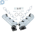 Pair Exhaust Manifold for Chevy Silverado GMC Sierra 2500 3500 HD 2001-2007