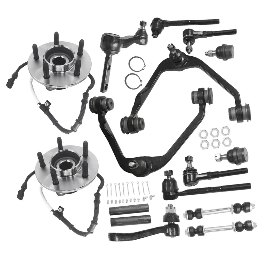 Control Arms with Tie Rod End Wheel Hub Kit for Ford F-150 4WD (2000–2003)