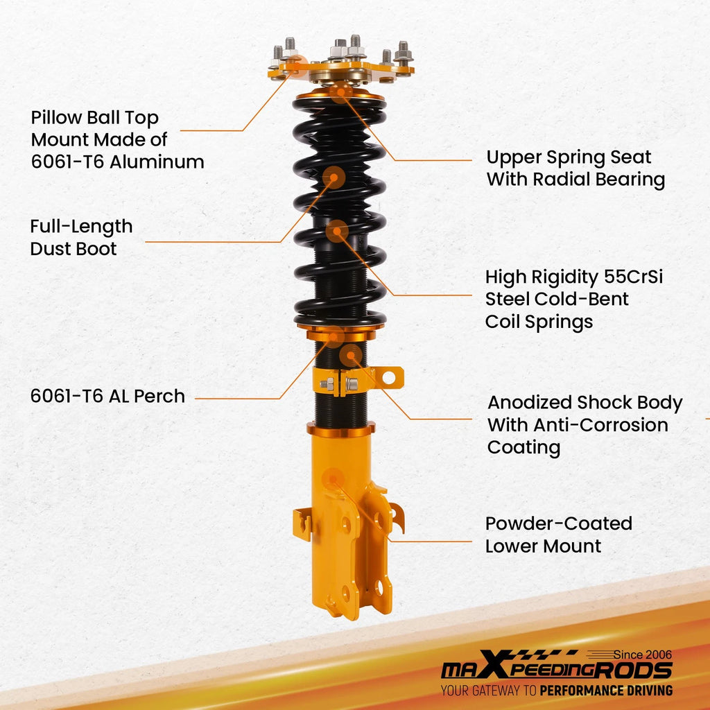 Coilovers Suspension Kit for Honda CR-V (2007-2011) Adjustable Height