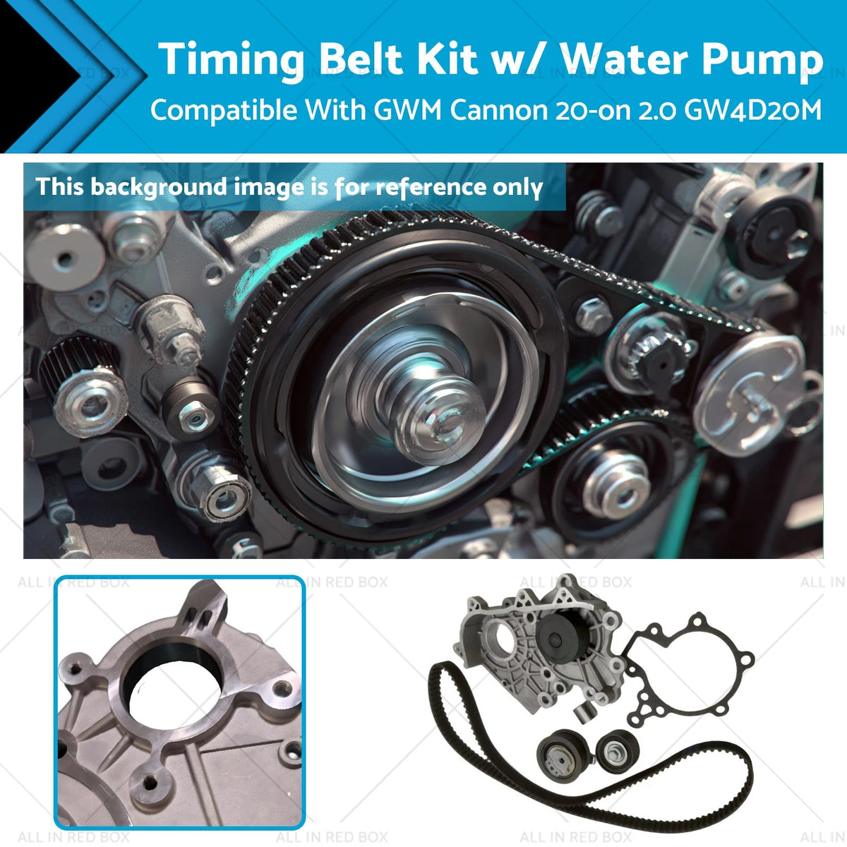 Timing Belt Kit & Water Pump for GWM Cannon (2020-On) GW4D20M