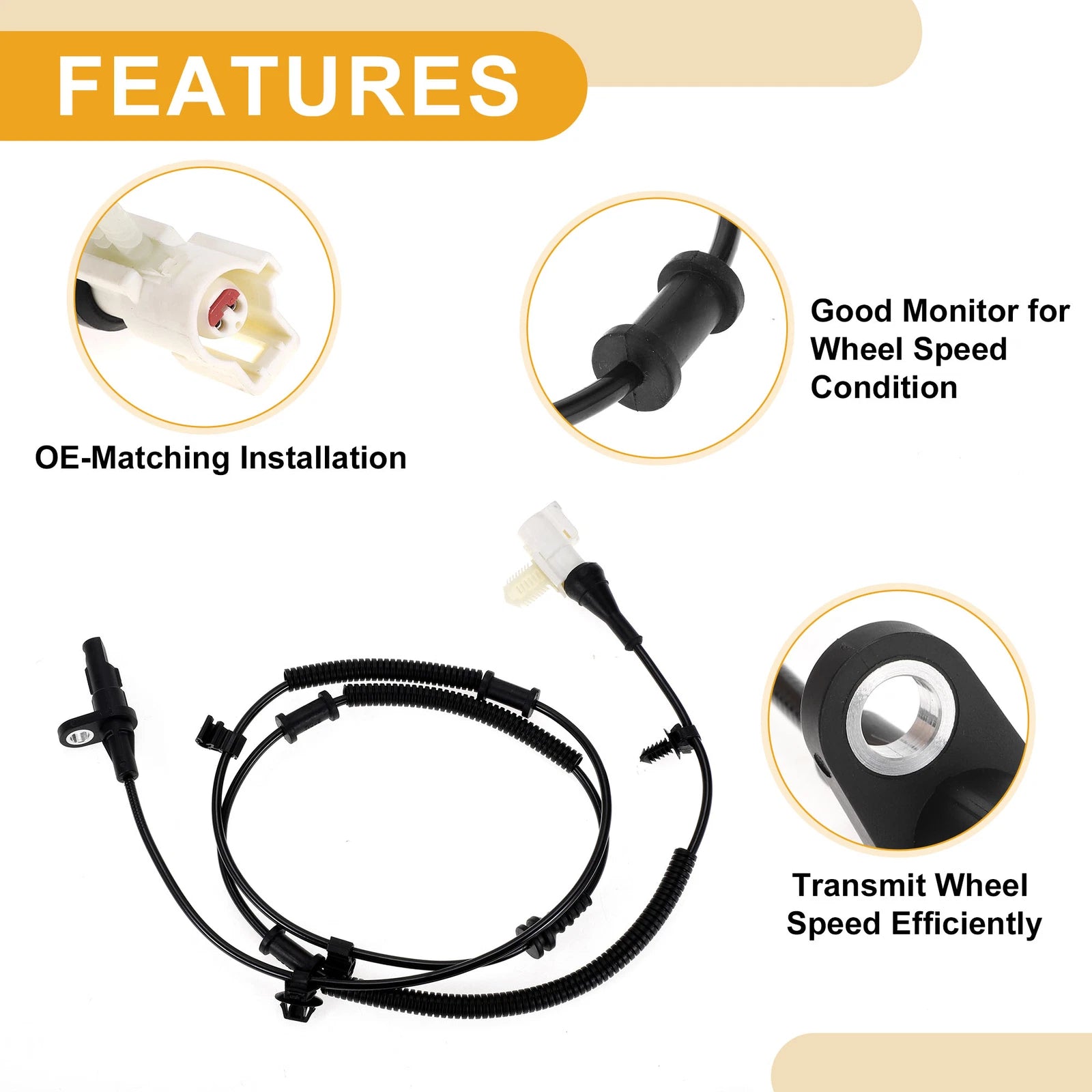 ABS Wheel Speed Sensor for Ford F-150 Pickup SVT (2015–2020) No.AL3Z2C190B