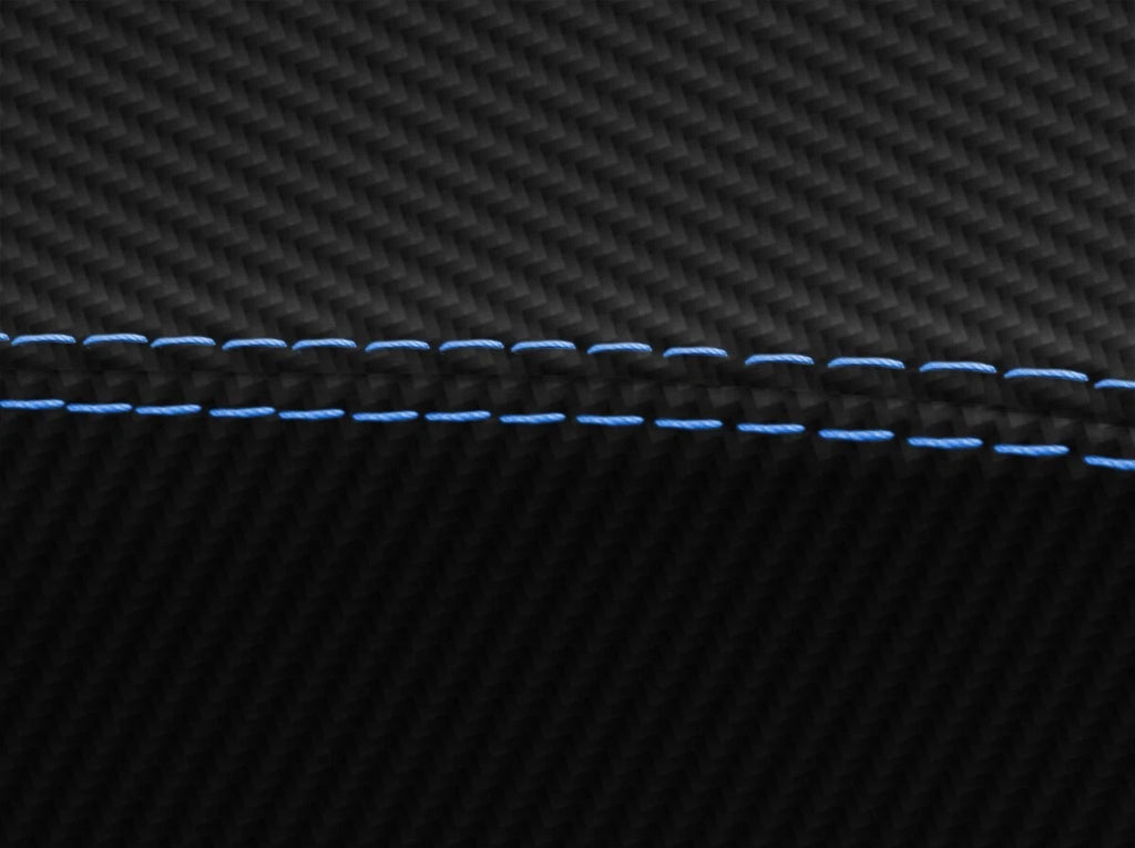 Armrest Door Panel Cover for Acura TSX (2004–2008) Carbon Blue Stitch