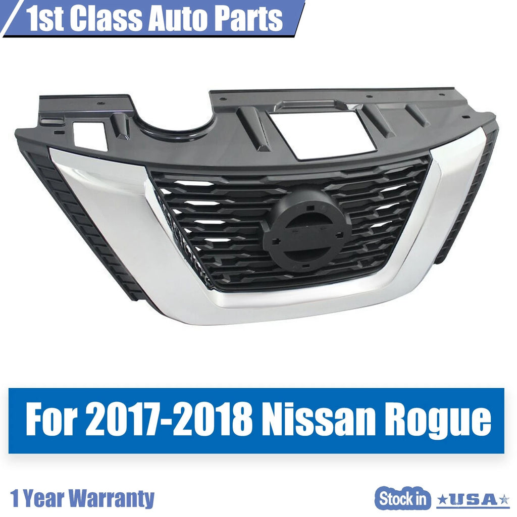 Chrome Front Bumper Grille for Nissan Rogue (2017-2018)