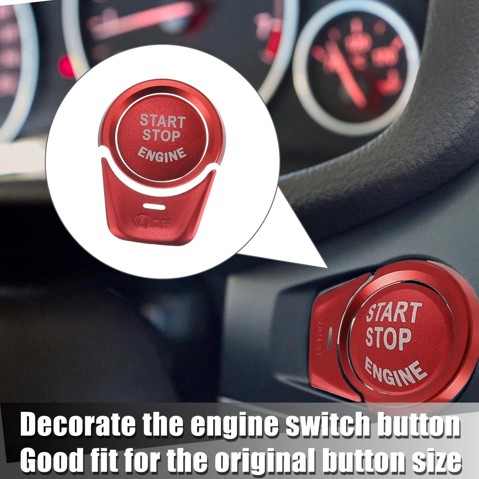 Engine Start Stop Button Cover Kit for BMW 2 3 4 5 6 7 X1 X2 X3 X4 (2012–2020)