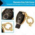 TPU Remote Car Key Fob Cover Case for Mercedes A B C E G S Class CLA (2010–2023)