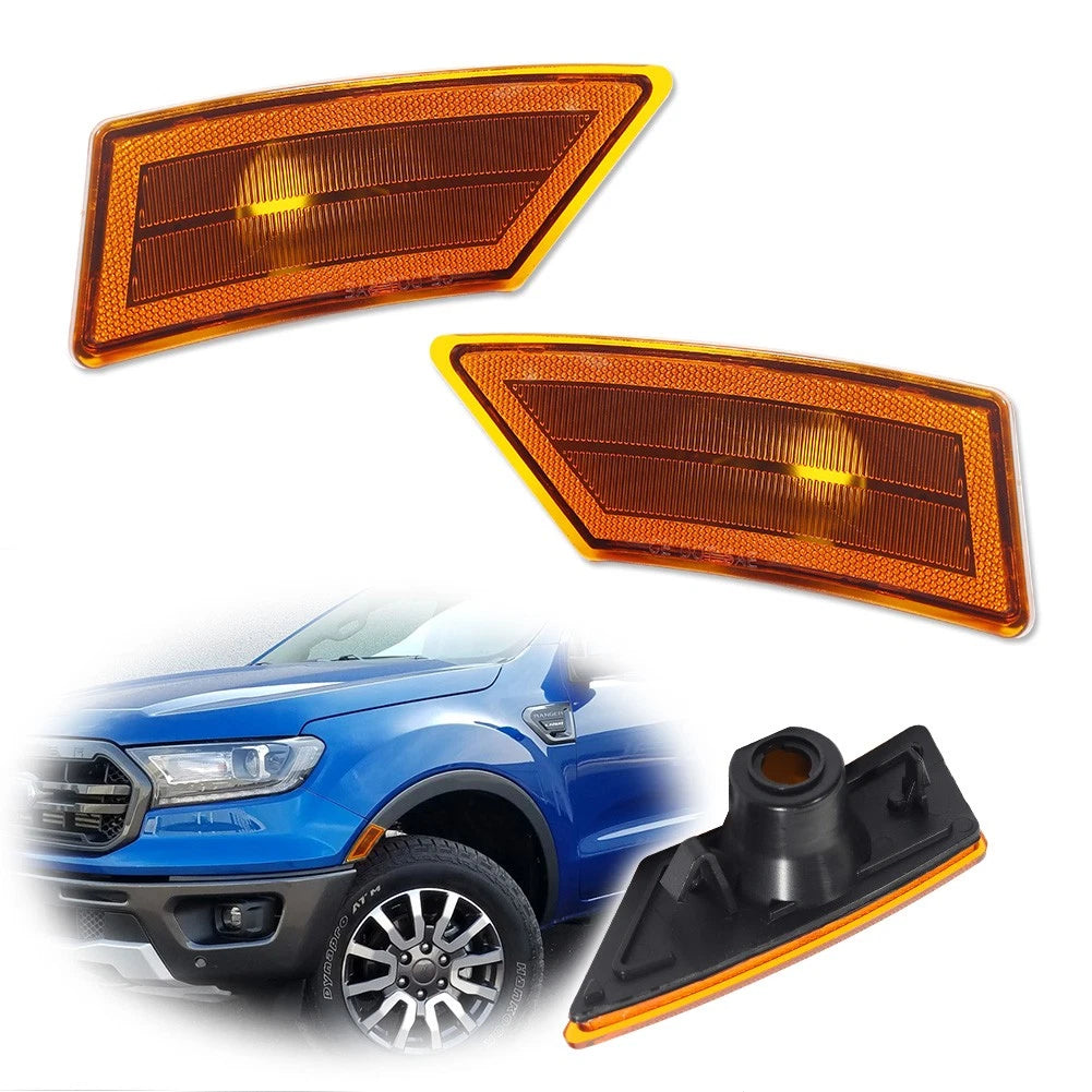 Amber Lens Housing Kit for Ford Ranger (2019–2021) Front Fender Side Marker