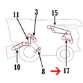 H155525 Fine Cut Front Straw Chopper Belt for John Deere Combine (CTS II)