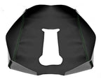 Leather Console Lid Armrest Cover for Chevrolet Silverado (2014–2020) Green Stitch