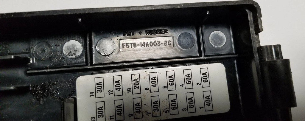 Fuse Relay Box Cover for Lincoln Continental (1997) F57B-14A003-BC