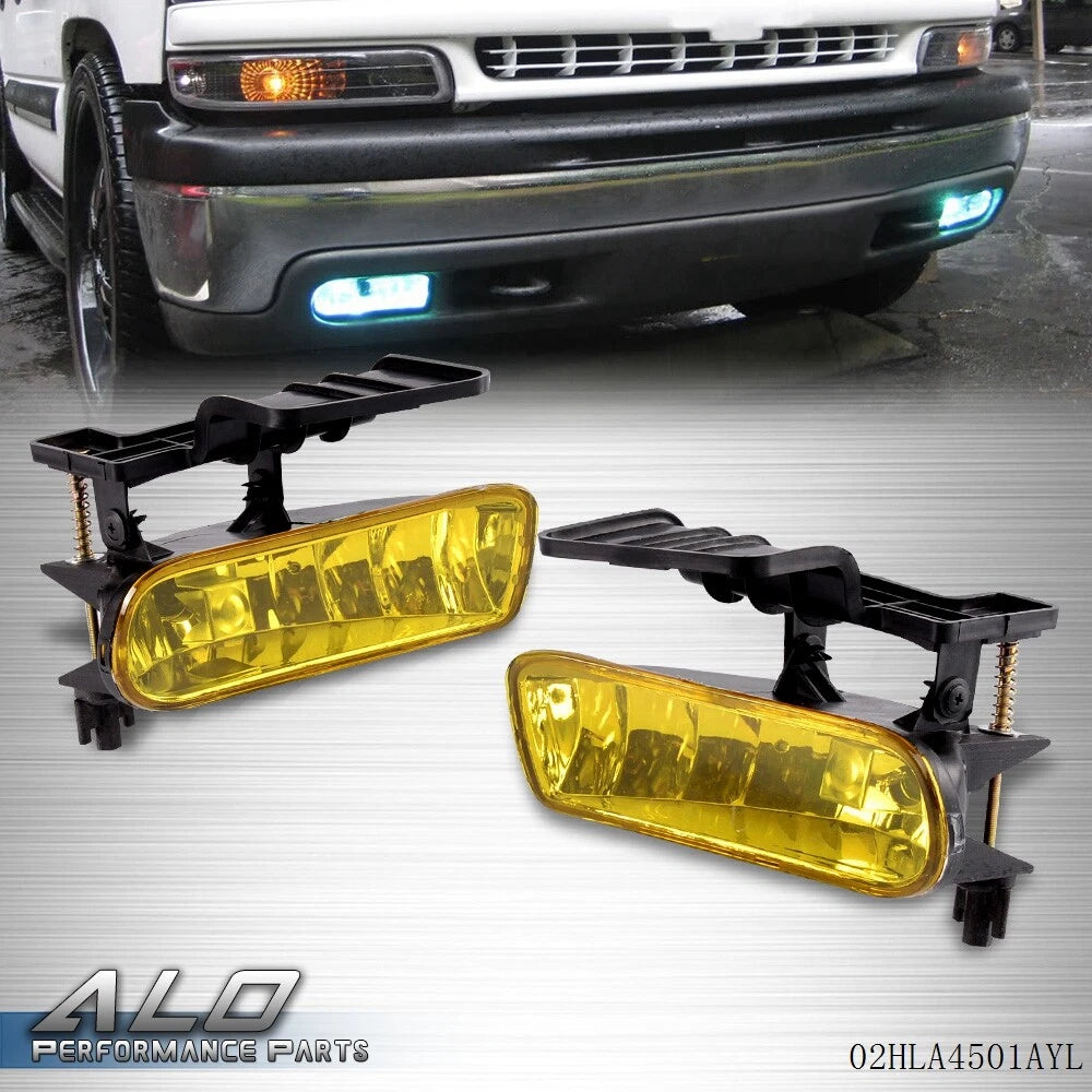 Fog Light Lens for Chevy Silverado, Suburban, Tahoe (1999–2006) Yellow