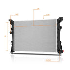Aluminum OE Style Radiator for Benz CLA250/CLA GLA45 AMG (2014–2017) DPI-13432