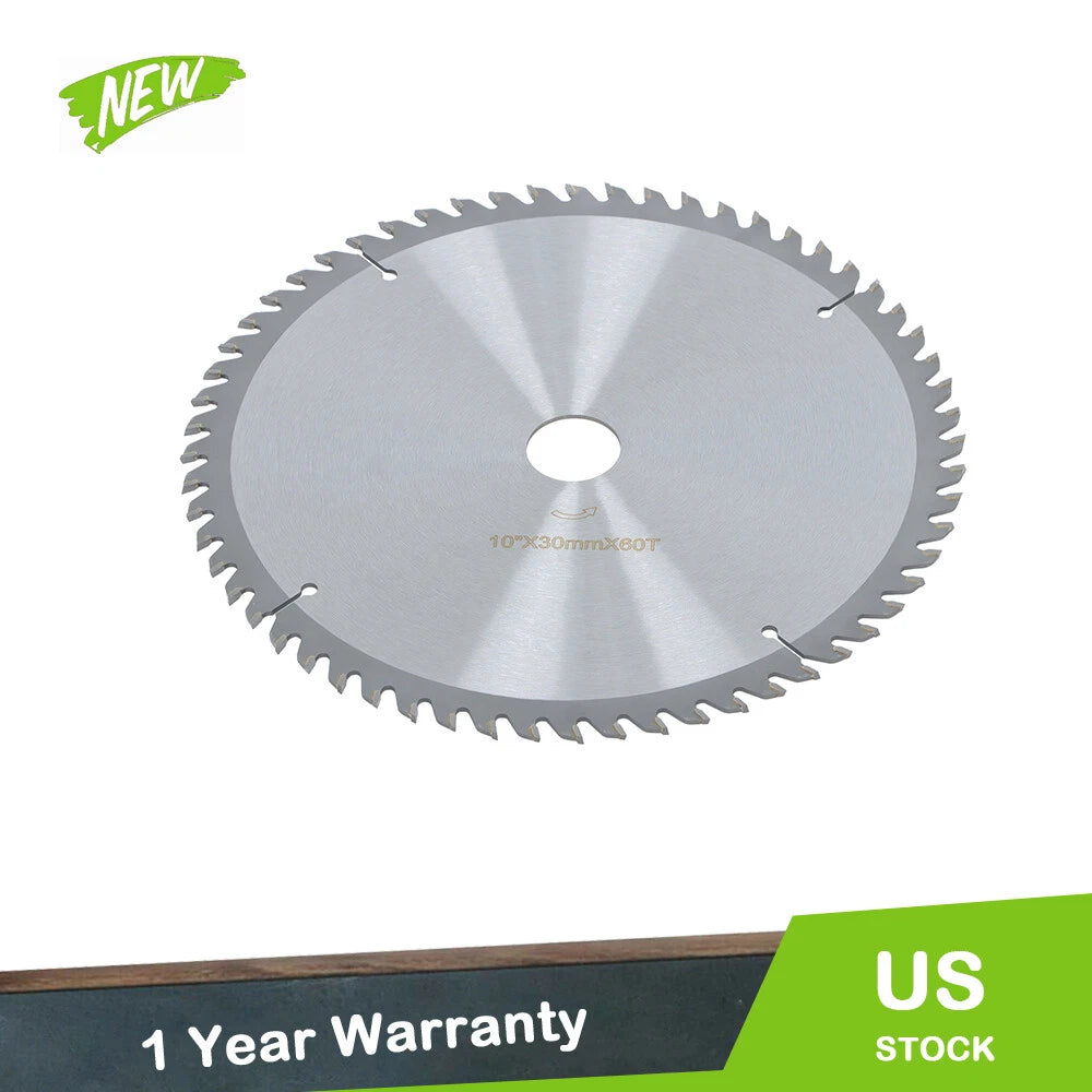 10" Saw Blade for Industrial Use (Carbide Teeth, Silver Coating)