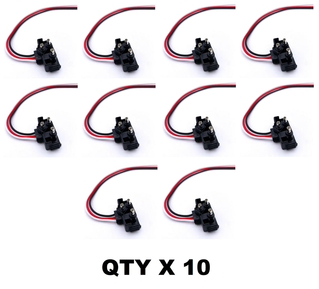 Trailer Stop Turn Tail Light 3 Prong Pigtail Plug for Truck (2005–2015)