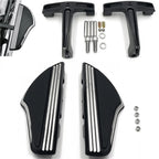 Shark Fin Leaf Defiance Passenger Footboard Kit for Harley Touring (1993–2008)