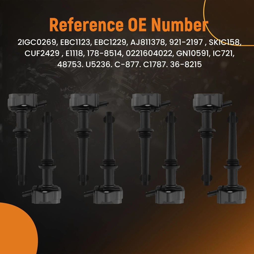 Complete Coil Set for Jaguar XKR-S XF XJ 5.0L V8 (2010–2012)